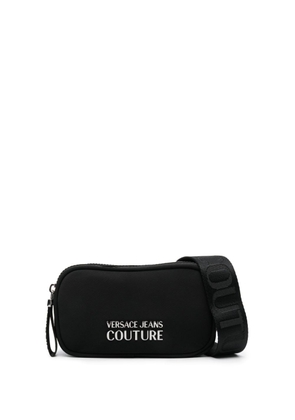 Versace Jeans Couture logo-lettering zipped crossbody bag - Black