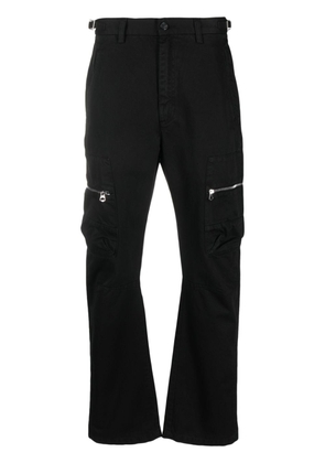 Haikure straight-leg cargo trousers - Black