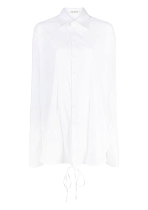 Peter Do drop-shoulder long-sleeve shirt - White