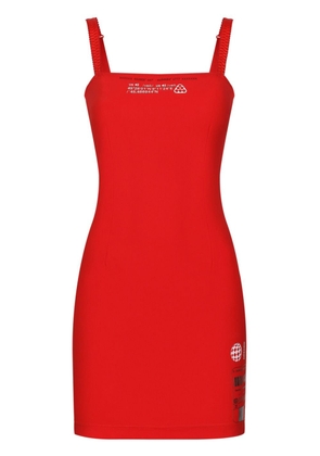 Dolce & Gabbana DGVIB3 square-neck minidress - Red