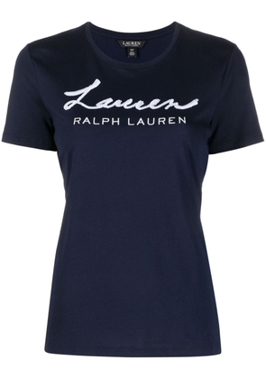 Lauren Ralph Lauren Katlin logo-embroidered T-shirt - Blue