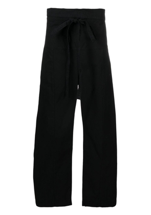 Matteau Fisherman straight-leg trousers - Black