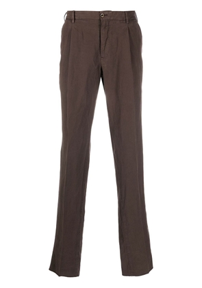 PT Torino pressed-crease tailored trousers - Brown