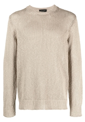 Roberto Collina high neck knitted top - Neutrals