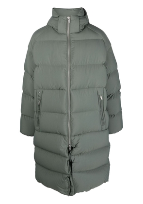 Y-3 quilted parka coat - Green