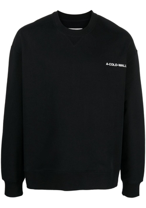 A-COLD-WALL* logo-print cotton sweatshirt - Black