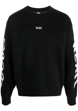 Gcds Gcds Graffiti Brushed Sweater - Black
