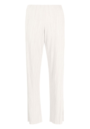 Le Tricot Perugia pleated mid-rise trousers - Neutrals