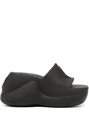 NAKED WOLFE Chic 100mm wedge sandals - Black