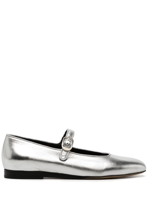 Le Monde Beryl Mary Jane leather ballerina shoes - Silver