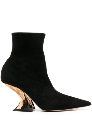 Casadei Elodie 85mm ankle boots - Black