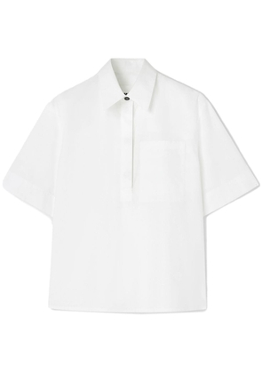 Jil Sander half-sleeve cotton polo shirt - White