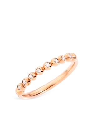 Dodo 9kt rose gold Bollicine diamond ring