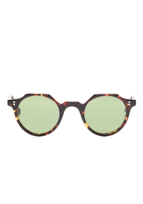 Lesca Heri round-frame sunglasses - Brown