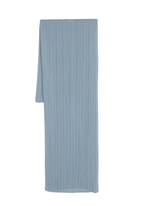 Pleats Please Issey Miyake Madame-T August pleated scarf - Blue