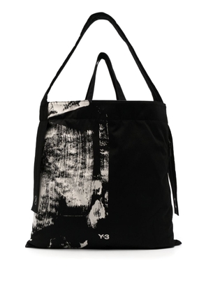 Y-3 logo-print recycled polyester tote bag - Black