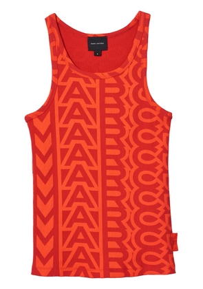 Marc Jacobs monogram-print ribbed tank top - Red