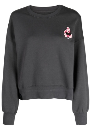 izzue logo-embroidered sweatshirt - Grey