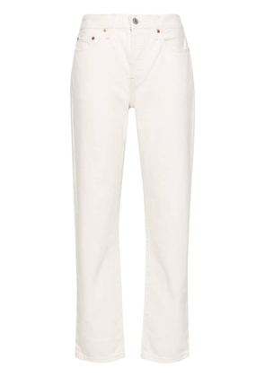 Levi's 501® high-rise cropped jeans - White