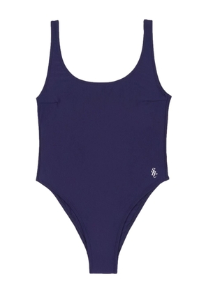 Sporty & Rich Carla scoop-neck swimsuit - Blue