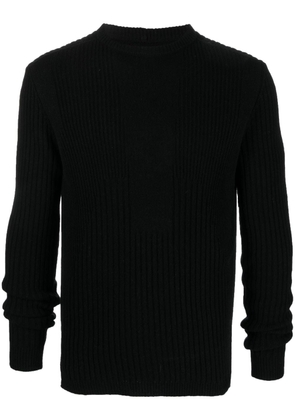 Rick Owens long-sleeved recycled-cashmere blend jumper - Black