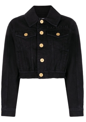 Balmain denim shirt jacket - Black