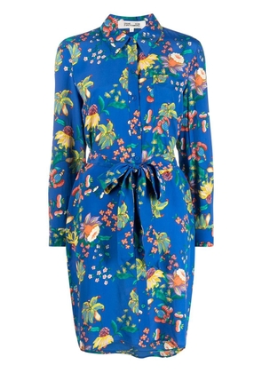 DVF Diane von Furstenberg floral-print dress - Blue
