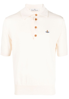 Vivienne Westwood ripped polo shirt - Neutrals