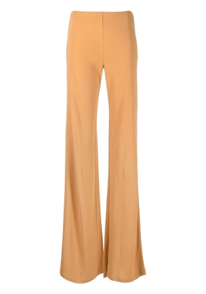 Alberta Ferretti high-waisted flared trousers - Brown