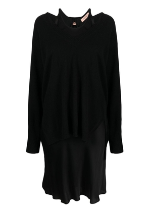 TWINSET layered jumper dress - Black