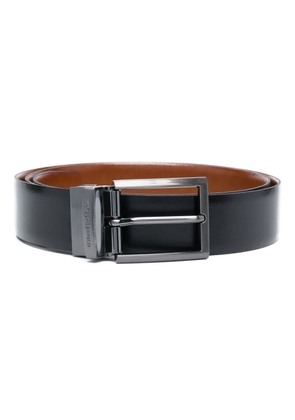 Karl Lagerfeld buckled leather belt - Black