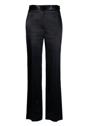 Victoria Beckham straight-leg satin trousers - Black