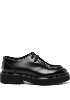 Doucal's lace-up leather loafers - Black