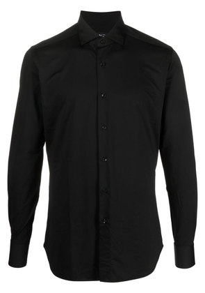 Xacus button-down long-sleeve shirt - Black