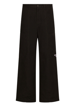 Dolce & Gabbana DGVIB3 logo-print wide-leg trousers - Black