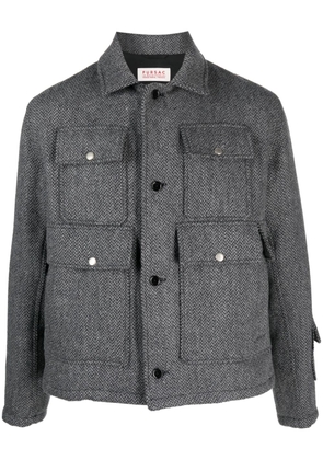 FURSAC flap-pocket virgin wool jacket - Grey