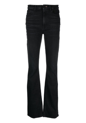 3x1 washed-denim mid-rise flared jeans - Black