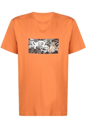 Maharishi graphic-print organic cotton T-shirt - Orange