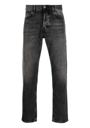 Haikure straight-leg washed jeans - Black