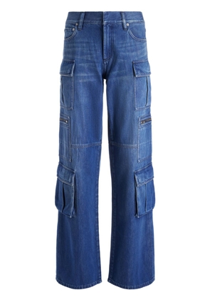 alice + olivia Cay wide-leg cargo jeans - Blue