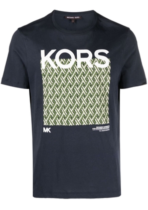 Michael Kors graphic-print cotton T-shirt - Blue