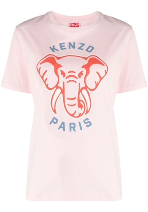Kenzo Varsity Jungle printed T-shirt - Pink