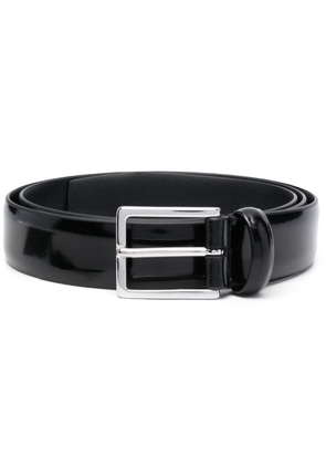 Dell'oglio square-buckle patent-leather belt - Black