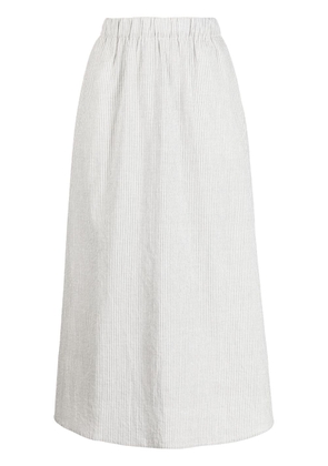 Eileen Fisher striped high-waist skirt - Grey