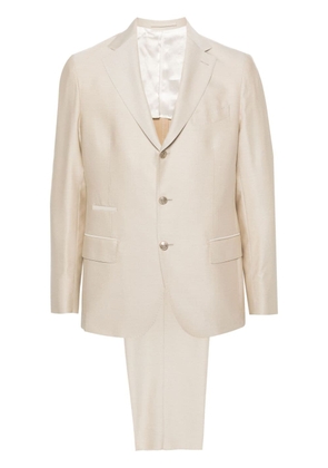 Eleventy twill cotton-blend suit - Neutrals