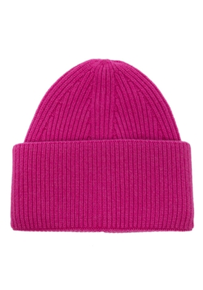 Laneus ribbed-knit cashmere beanie - Pink