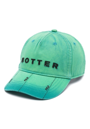 Botter logo-patch distressed baseball hat - Green
