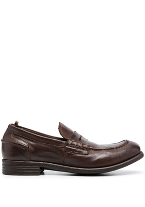 Officine Creative Calixte 042 leather penny loafers - Brown