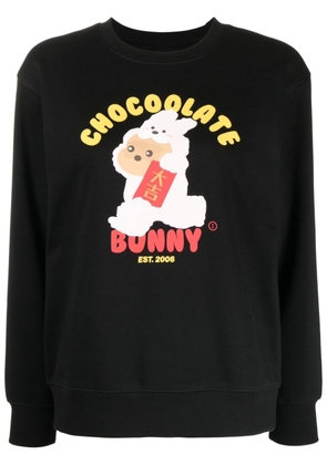 CHOCOOLATE Bunny graphic sweatshirt - Black