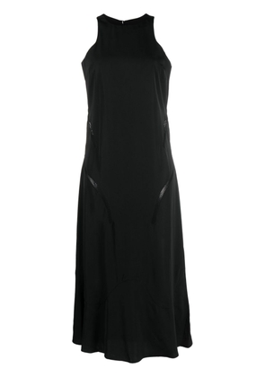 Róhe lace-detail racer-neckline midi dress - Black